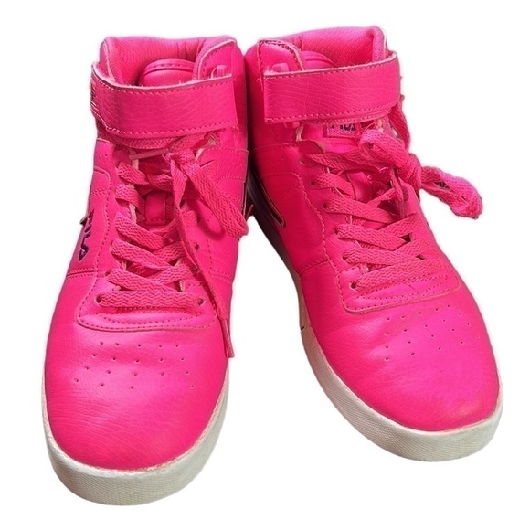 Fila Hot Pink Vulc 13 Tradition High Top Sneakers Size 6 - Picture 10 of 10